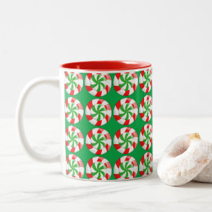 Weihnachtskandy Zweifarbige Tasse