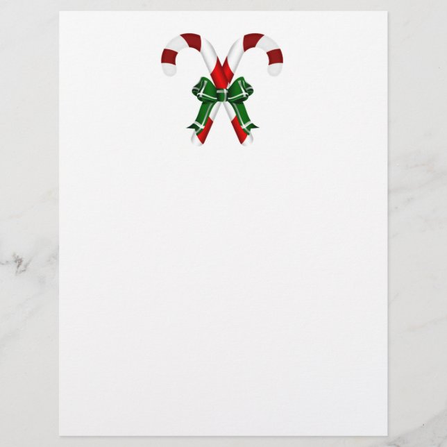 Weihnachtskandystick mit Bohne (Vorderseite)