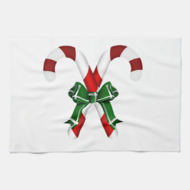 Weihnachtskandystick mit Bohne Handtuch