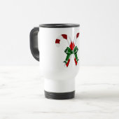 Weihnachtskandystick mit Bohne Reisebecher (Vorderseite Links)