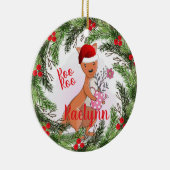 Weihnachtskänguru Keramik Ornament (Rechts)