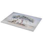 Weihnachtskänguru Koalas Schnabeltier Gummibaum Tr Schneidebrett (Ecke)