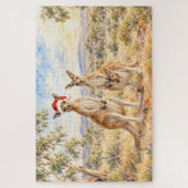Weihnachtskänguru mit Santa-Hut Gumtree Puzzle (Vertikal)