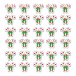 Weihnachtskaninchen 30 pro Blatt Aufkleber