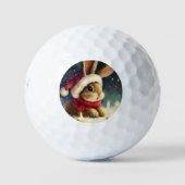 Weihnachtskaninchen (4) golfball (Vorderseite)