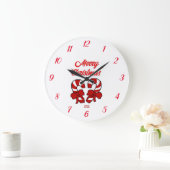 Weihnachtskaninchen Acrylmauer Uhr (Zuhause)