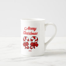 Weihnachtskaninchen China Tasse