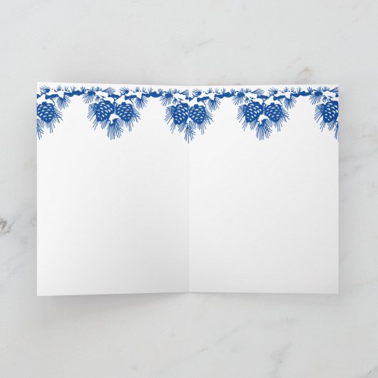 Weihnachtskaninchen , Fröhliche Weihnachten! Feiertagskarte (Innenseite)