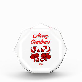 Weihnachtskaninchen Octagonal Foto Block