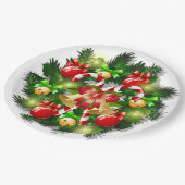 Weihnachtskaninchen Teller (Schrägansicht)