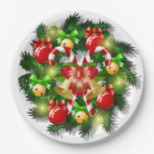 Weihnachtskaninchen Teller (Vorderseite)