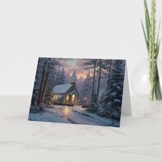 Weihnachtskapelle Feiertagskarte (Vorderseite)