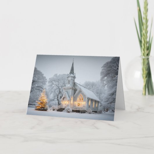 Weihnachtskapelle Feiertagskarte (Vorderseite)