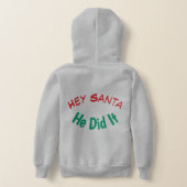 Weihnachtskapuzenpullover für Kinder Hoodie (AblageHinten)