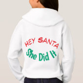 Weihnachtskapuzenpullover für Kinder Hoodie (Rückseite)