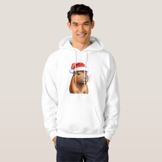 Weihnachtskapybara Hoodie (Vorne ganz)