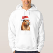 Weihnachtskapybara Hoodie (Vorderseite)
