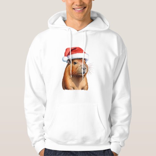 Weihnachtskapybara Hoodie (Vorderseite)