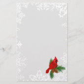 WeihnachtsKardinal Briefpapier (Vorderseite)