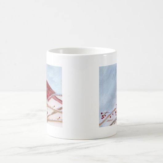 WeihnachtsKardinal Kaffeetasse (Mittel)