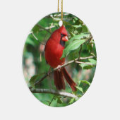 WeihnachtsKardinal Keramik Ornament (Rechts)
