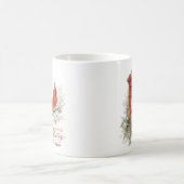 Weihnachtskardinal und roter Briefkasten Kaffeetasse (Mittel)