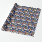 Weihnachtskardinal und Winterbaum-Chor Geschenkpapier (Ungerollt)