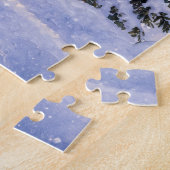 Weihnachtskardinal und Winterbaum-Chor Puzzle (Seite)