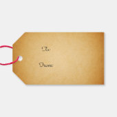 WeihnachtsKardinäle Geschenkanhänger (Rückseite Horizontal)