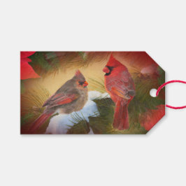 WeihnachtsKardinäle Geschenkanhänger