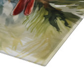 WeihnachtsKardinäle Schneidebrett (Ecke)