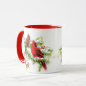 WeihnachtsKardinals-Tasse Tasse (Vorderseite Links)