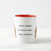 Weihnachtskardinalvögel Feiertags-Wildlife  Tasse (Zentrum)