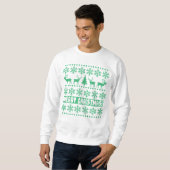 Weihnachtskaribu Sweatshirt (Vorne ganz)