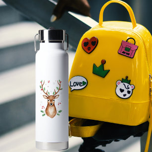 Weihnachtskaribu-Wasserflasche Trinkflasche