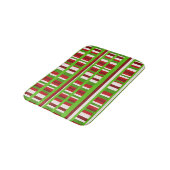 WeihnachtsKariert Badematte (Schrägansicht)