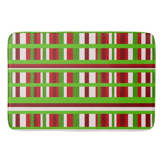 WeihnachtsKariert Badematte (Vorderseite)