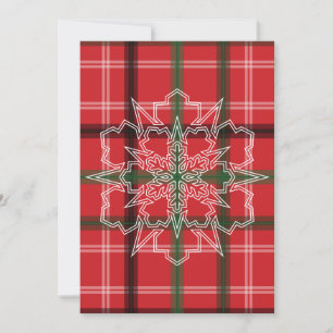 Weihnachtskariert Dankeskarte