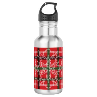 Weihnachtskariert Edelstahlflasche