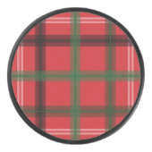 Weihnachtskariert Eishockey Puck (Vorderseite)