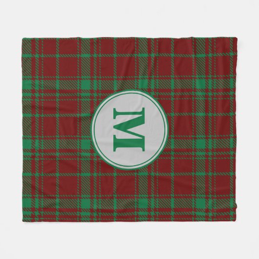 WeihnachtsKariert Fleecedecke (Vorderseite (Horizontal))