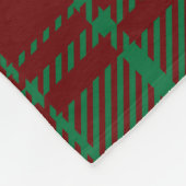 WeihnachtsKariert Fleecedecke (Ecke)