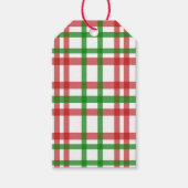 WeihnachtsKariert Geschenkanhänger (Vorderseite)