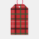 Weihnachtskariert Geschenkanhänger (Rückseite)