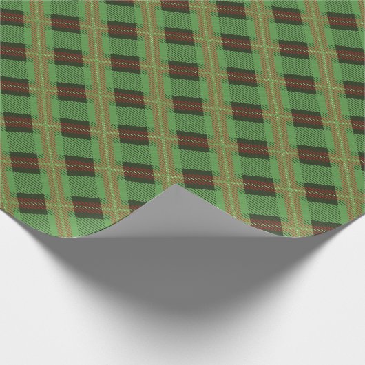 WeihnachtsKariert Geschenkpapier (Ecke)