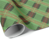 WeihnachtsKariert Geschenkpapier (Rolleneckpunkt)
