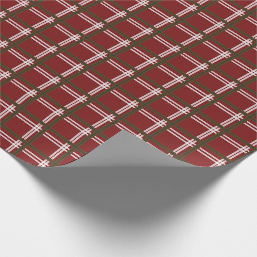 WeihnachtsKariert Geschenkpapier (Ecke)