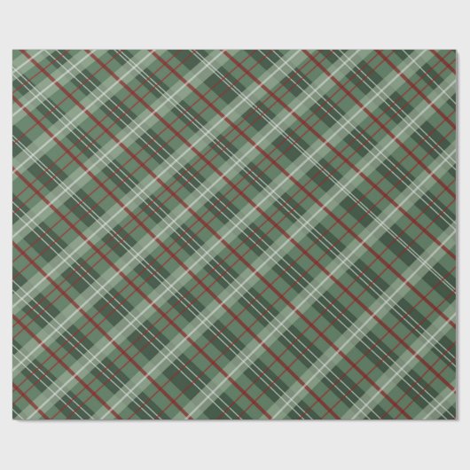 WeihnachtsKariert Geschenkpapier (Flach)