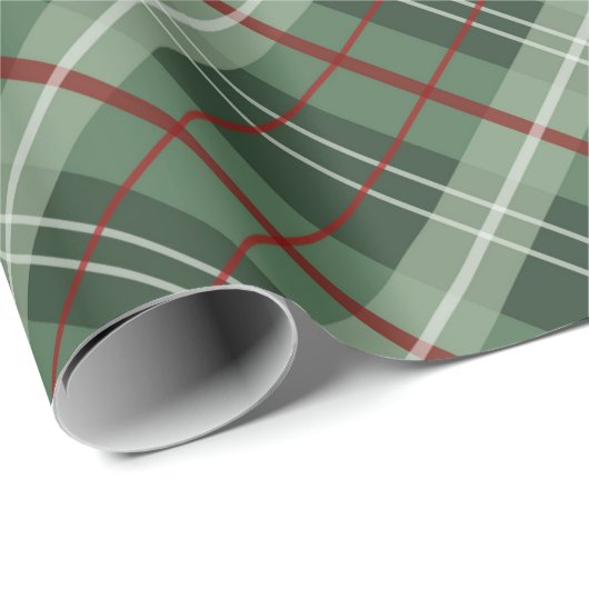 WeihnachtsKariert Geschenkpapier (Rolleneckpunkt)