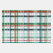 Weihnachtskariert Geschenkpapier Set (Vorderseite 3)